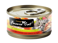 Fussie Cat Tuna With Chicken Liver Formula In Aspic Canned Cat Food
