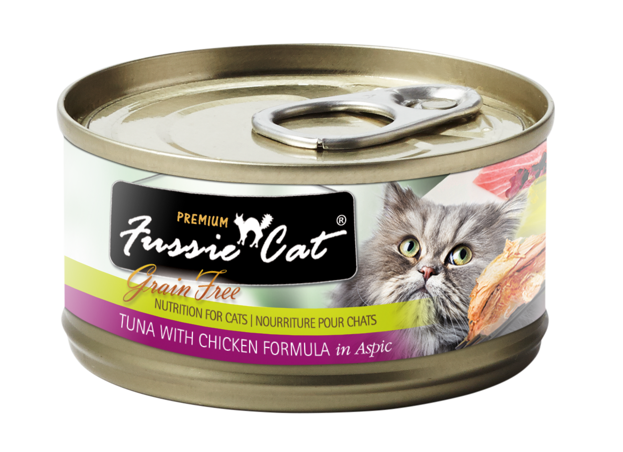 Fussie Cat Tuna With Chicken Formula In Aspic Canned Cat Food