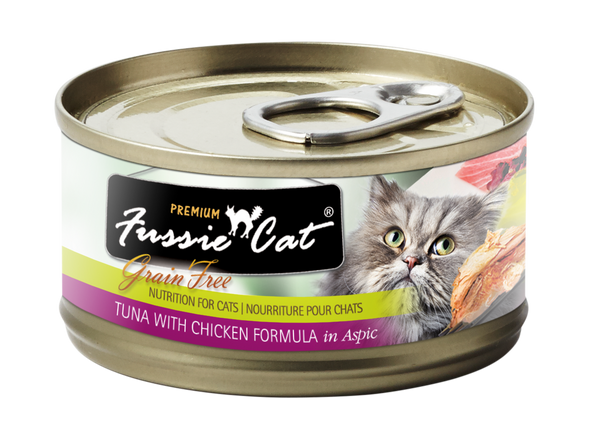 Fussie Cat Tuna With Chicken Formula In Aspic Canned Cat Food
