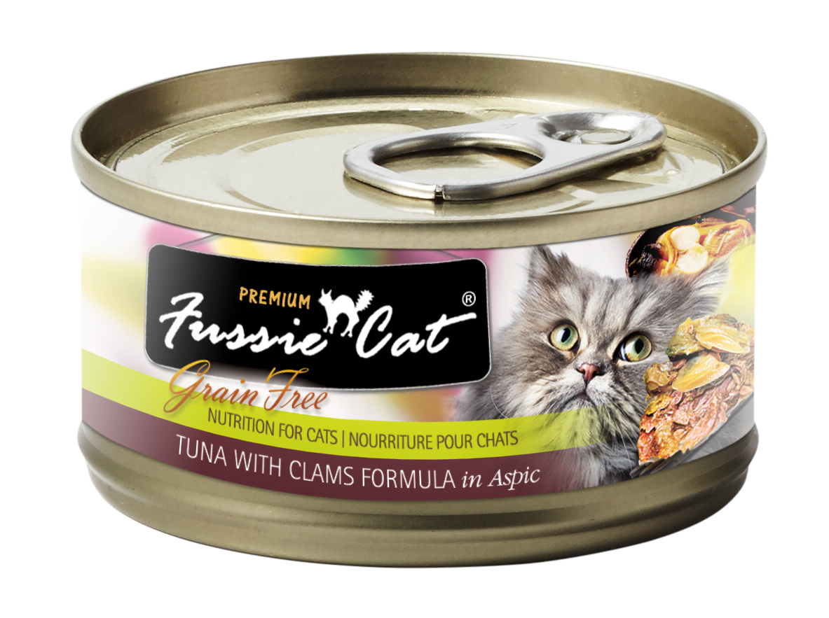 Fussie Cat Tuna With Clams Formula In Aspic Canned Cat Food