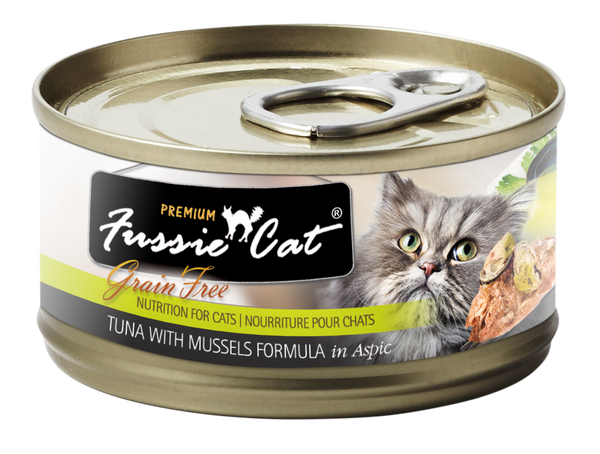 Fussie Cat Tuna With Mussels Formula In Aspic Canned Cat Food