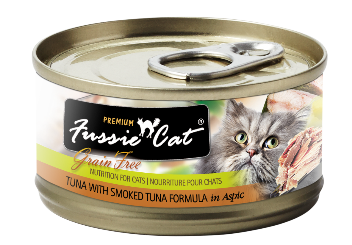 Fussie Cat Tuna With Smoked Tuna Formula In Aspic Canned Cat Food