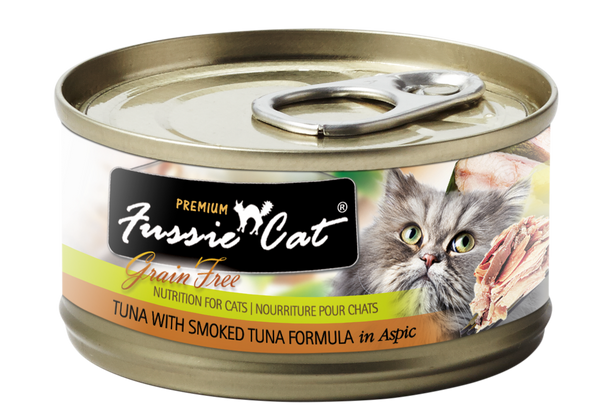Fussie Cat Tuna With Smoked Tuna Formula In Aspic Canned Cat Food