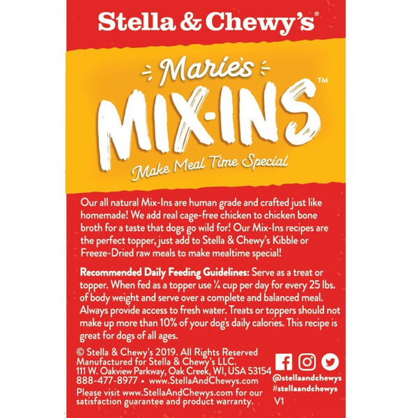 Stella & Chewy's Marie's Mixins Chicken & Pumpkin Bone Broth Dog Food