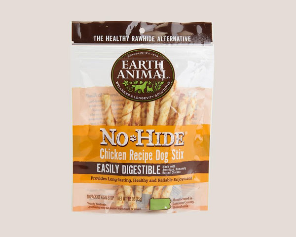 Earth Animal Chicken No-Hide Stix Dog Treats
