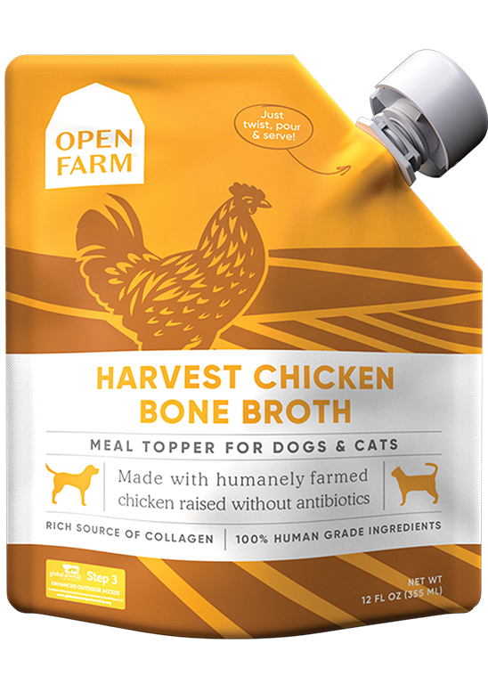 Open Farm Harvest Chicken Bone Broth for Dogs & Cats