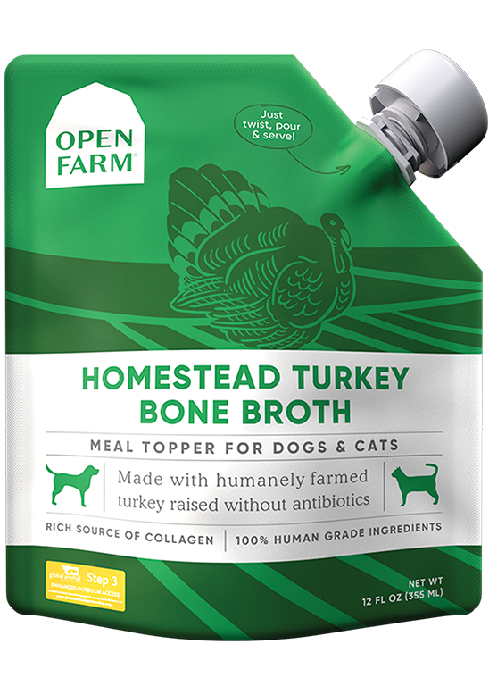 Open Farm Homestead Turkey Bone Broth for Dogs & Cats