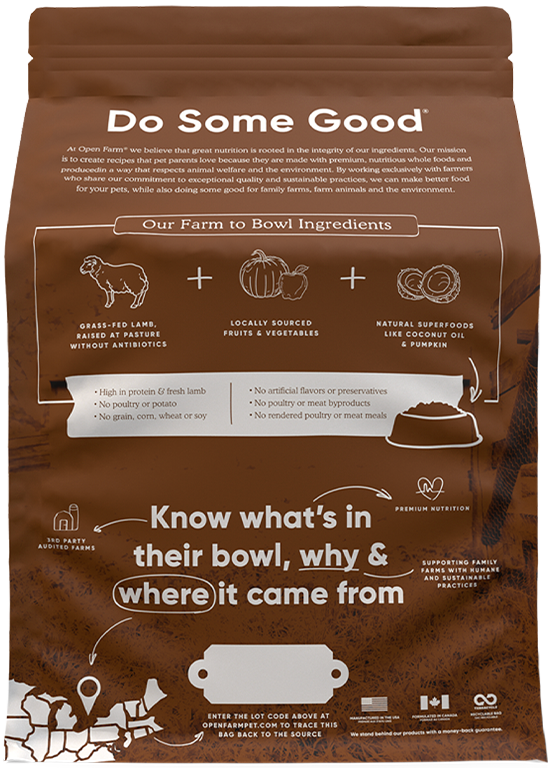 Open Farm Pasture Raised Lamb Grain Free Dry Cat Food 2lbs