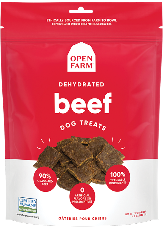 Open Farm Dehydrated Beef Dog Treats