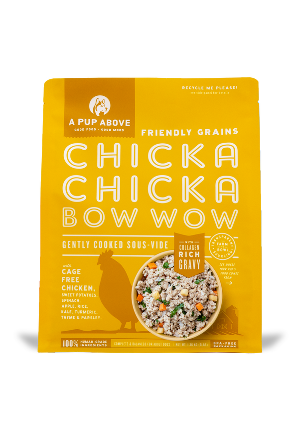 A Pup Above Chicka Chicka Bow Wow Gently Cooked Dog Food