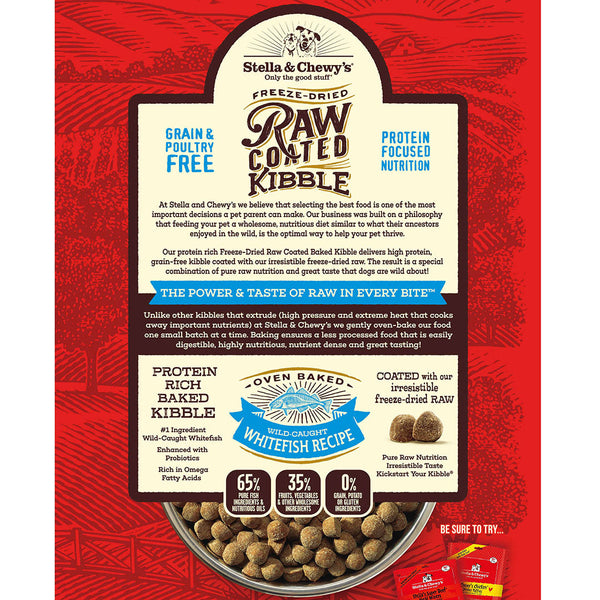 Stella & Chewy's Wild-Caught Whitefish Raw Coated Dog Food