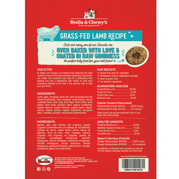 Stella & Chewy's Grass-Fed Lamb Raw Coated Dog Treats