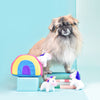Zippy Paws Burrow - Unicorns In Rainbow Dog Toy