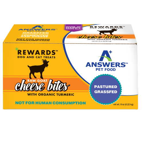 Answers Rewards Goat Cheese Bites Turmeric Raw Dog & Cat Treats