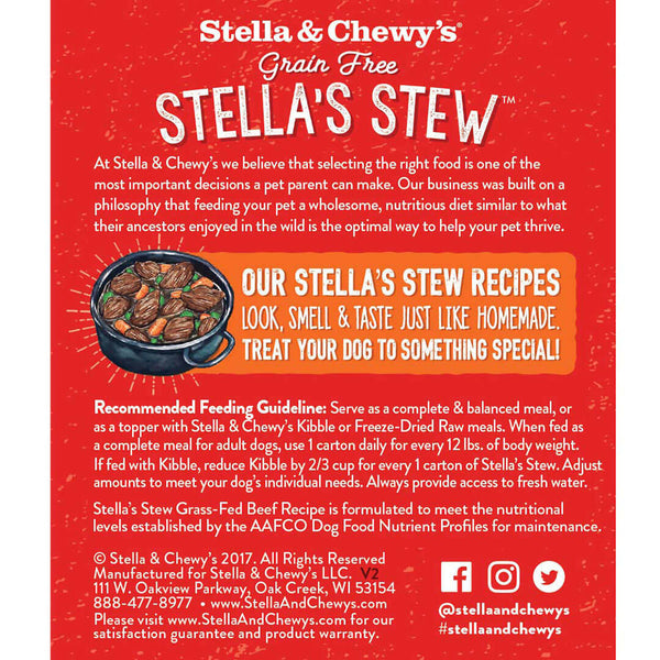 Stella & Chewy's Grass-Fed Beef Stew Dog Food