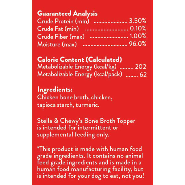 Stella & Chewy's Cage-Free Chicken Topper Dog Broth