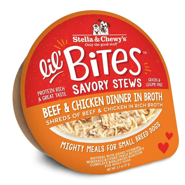 Stella & Chewy's Lil Bites Savory Stews Chicken & Beef Dog Food