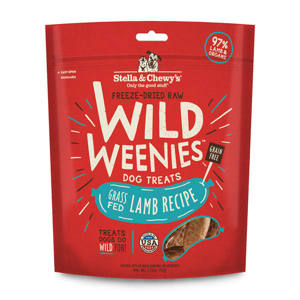 Stella & Chewy's Grass-Fed Lamb Wild Weenies Dog Treats