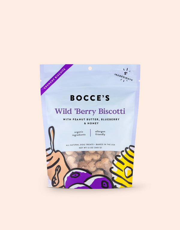Bocce's Bakery Wild 'Berry Biscotti Dog Treats
