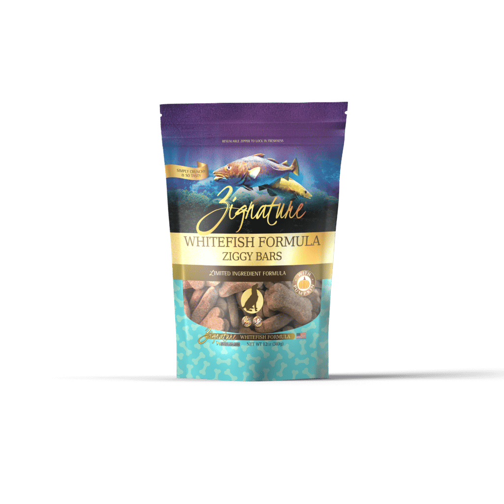 Zignature Ziggy Bars Whitefish Formula Dog Treats Pet Oasis