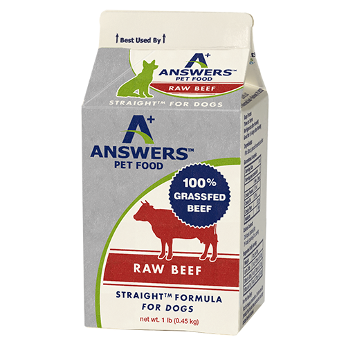 Answers Straight Beef Raw Dog Food
