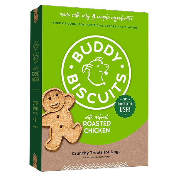 Buddy Biscuits Whole Grain Oven Baked Roasted Chicken Dog Treats