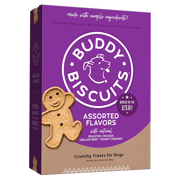 Buddy Biscuits Whole Grain Oven Baked Assorted Flavors Dog Treats