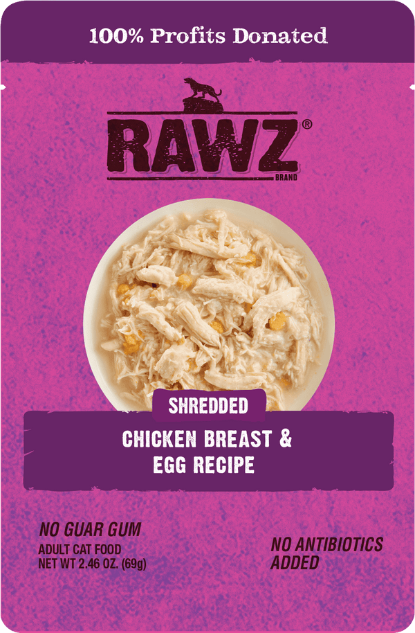 Rawz Shredded Chicken Breast & Egg Cat Food