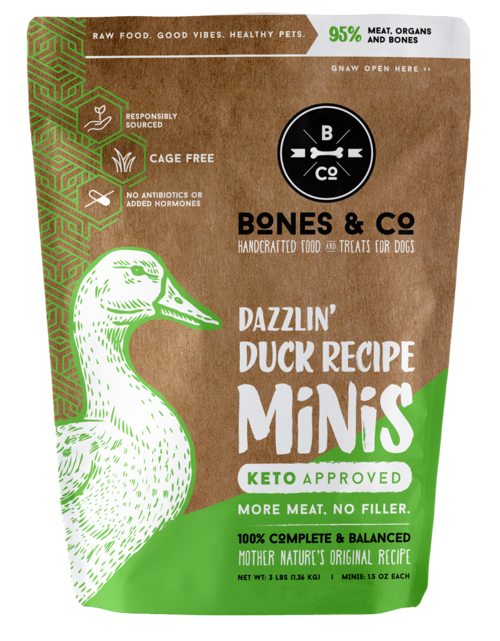 Bones & Co Dazzlin' Duck Frozen Patties Dog Food
