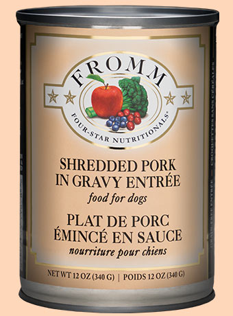 Fromm Four Star Shredded Pork In Gravy Entrée Canned Dog Food