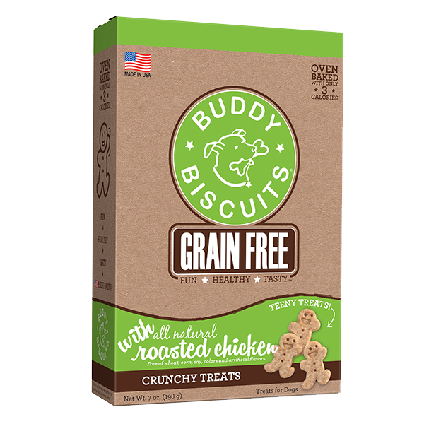 Buddy Biscuits Grain Free Oven Baked Roasted Chicken Teeny Dog Treats