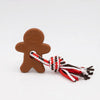 Zippy Paws Zippypuff Teetherz - Gingerbead Man Dog Toy