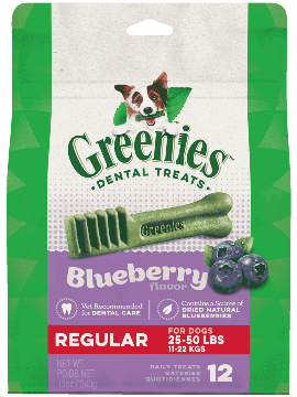 Greenies Blueberry Flavor Regular Dog Dental Treats
