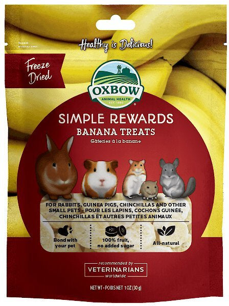 Oxbow Simple Rewards Banana Small Animal Treats