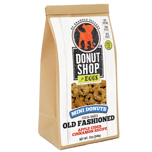 K9 Granola Factory Mini Donuts Fresh Baked Apple Cider Cinnamon Recipe Dog Treats