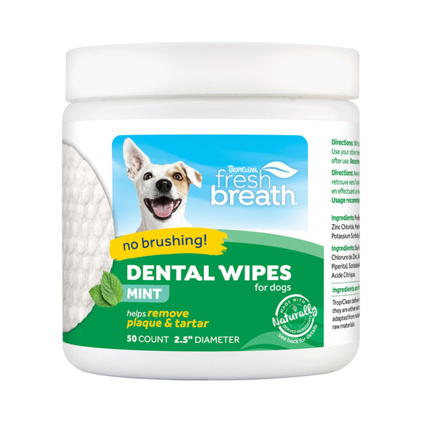 Tropiclean Mint Dental Wipes for Dogs