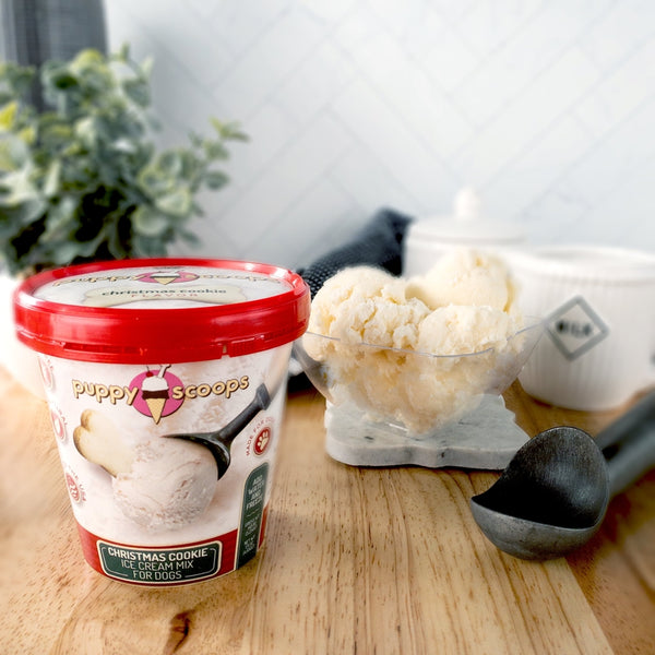 Puppy Scoops Christmas Cookie Ice Cream Mix Dog Treats