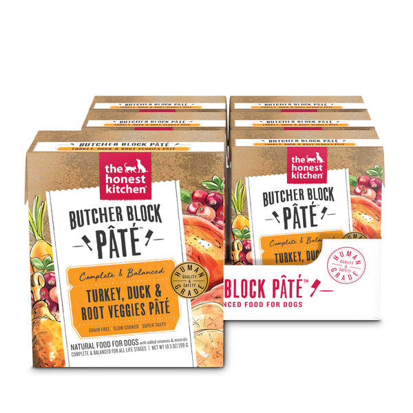 The Honest Kitchen Butcher Block Pate Turkey, Duck, and Root Veggies Pate Dog Food