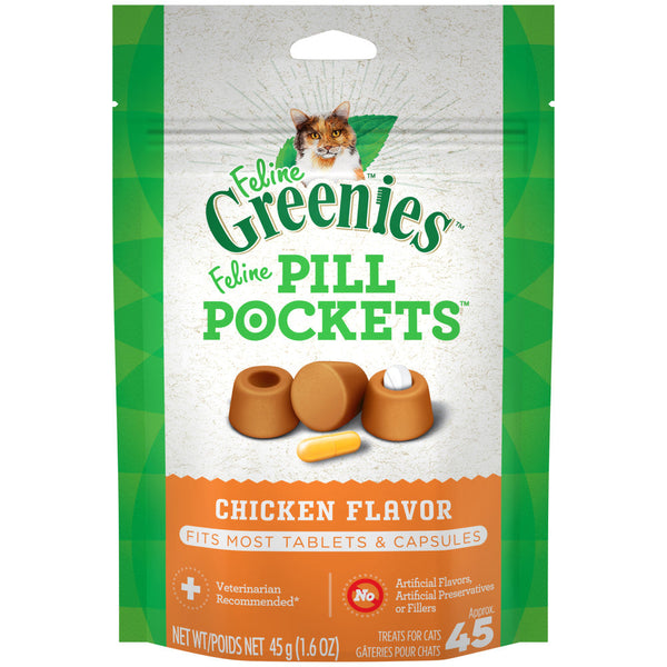 Greenies Feline Chicken Flavor Pill Pockets