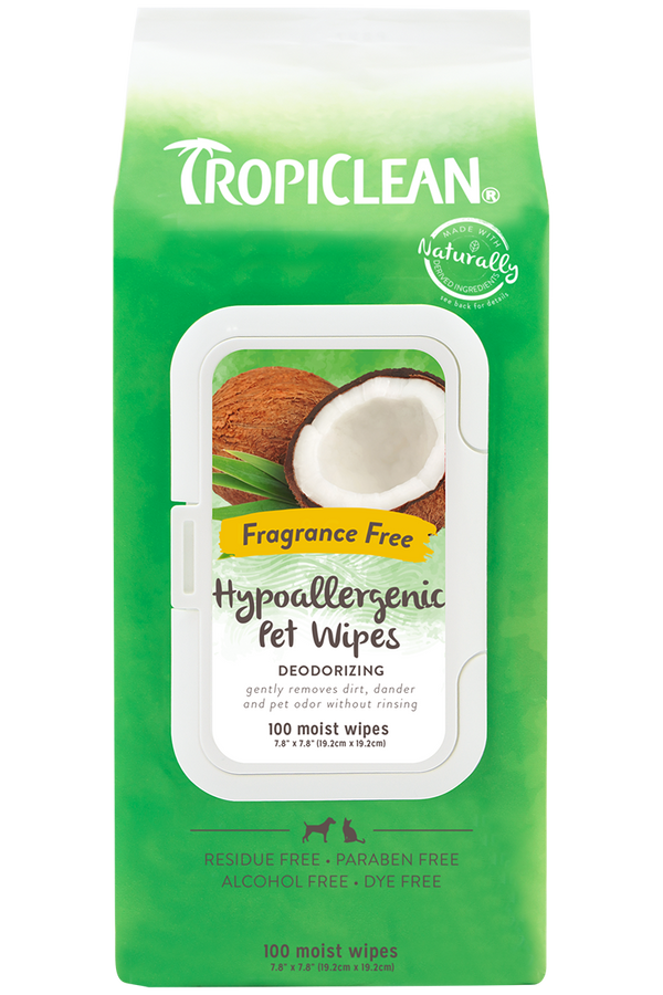 Tropiclean Coconut Hypoallergenic Pet Wipes