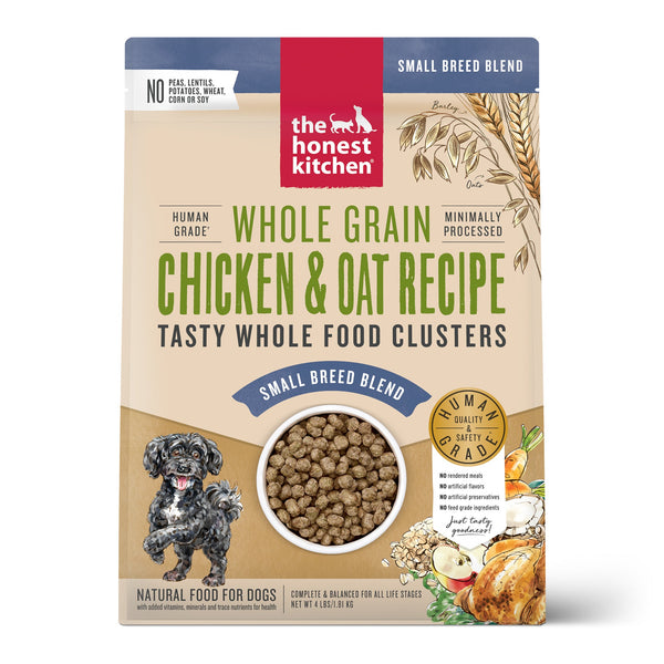 The Honest Kitchen Whole Grain Food Clusters Chicken & Oat Recipe Small Breed Dog Food