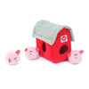 Zippy Paws Burrow Pig Barn With Bubble Babiez Dog Toy